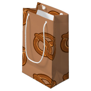 Salty Pretzels Lovers Food Bakers Loop Shape Small Gift Bag