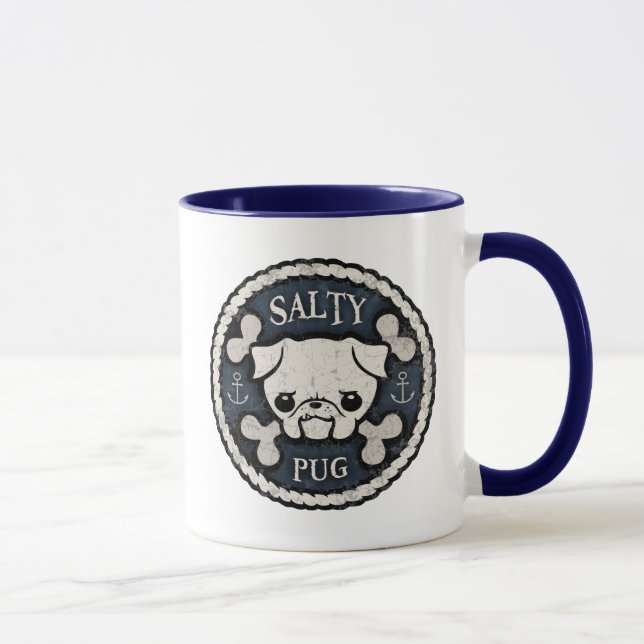 Salty Pug Mug (Right)