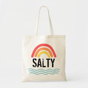 Salty Rainbow And Sea Tote Bag