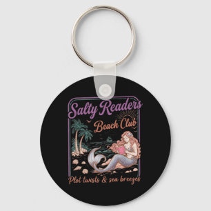 Salty Readers Beach Club Books Plot Twists Sea Key Ring