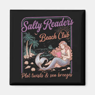 Salty Readers Beach Club Books Plot Twists Sea Magnet