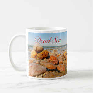 Salty Rocks on Dead Sea Shore, Jordan Mug