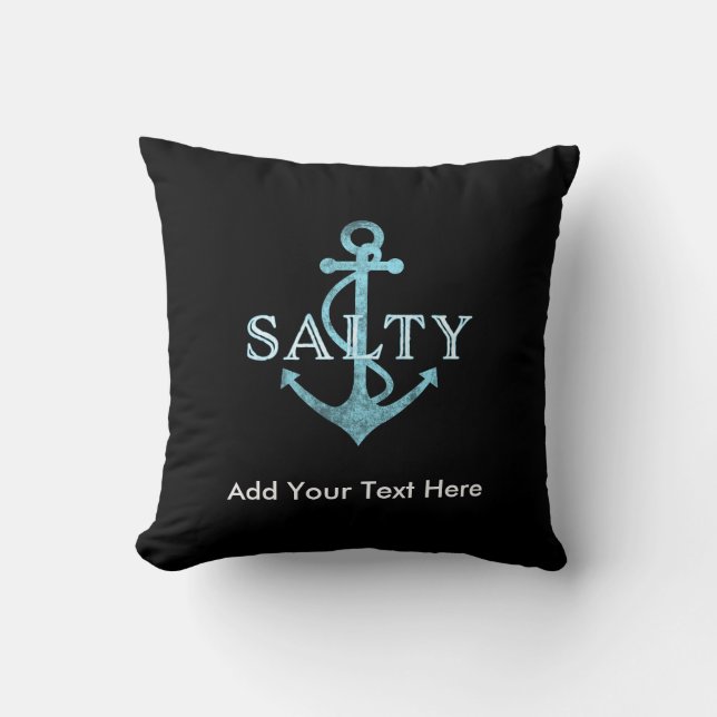 Salty Sea Anchor Cushion (Front)