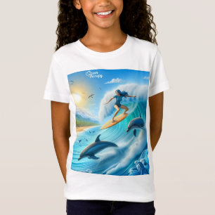 Salty Sisterhood Trio Girls Beach Walk Surfer T-Shirt