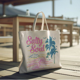 Salty Soul  Large Tote Bag