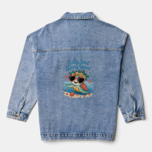 Salty Soul Sunny Heart Turtle Summer Denim Jacket