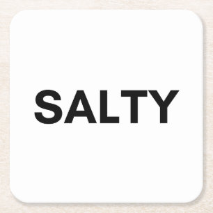 salty square paper coaster