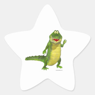 Salty the Crocodile Star Sticker