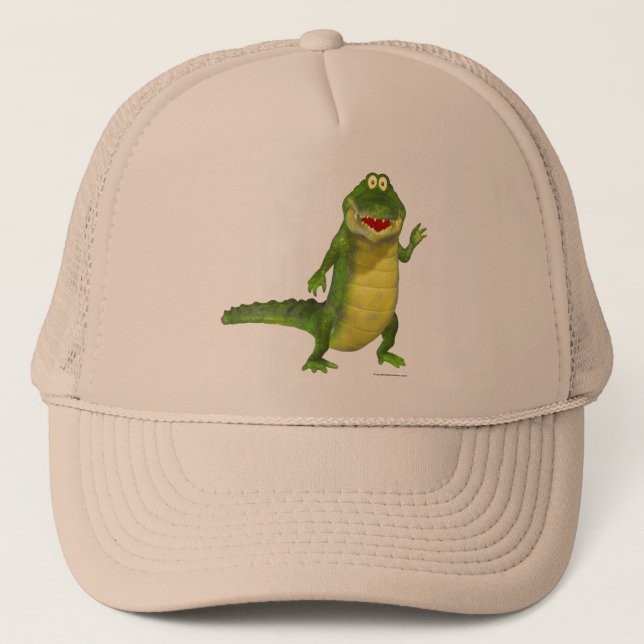Salty the Crocodile Trucker Hat (Front)