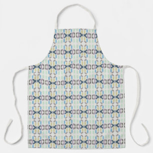 Salty Watercolor Pastel Colours On Cloud White Apron