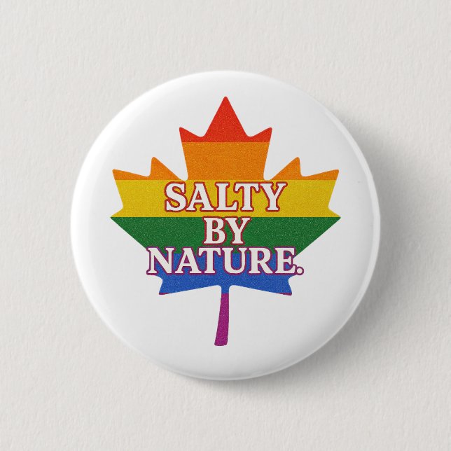 SaltyByNature Pride Pin (Front)