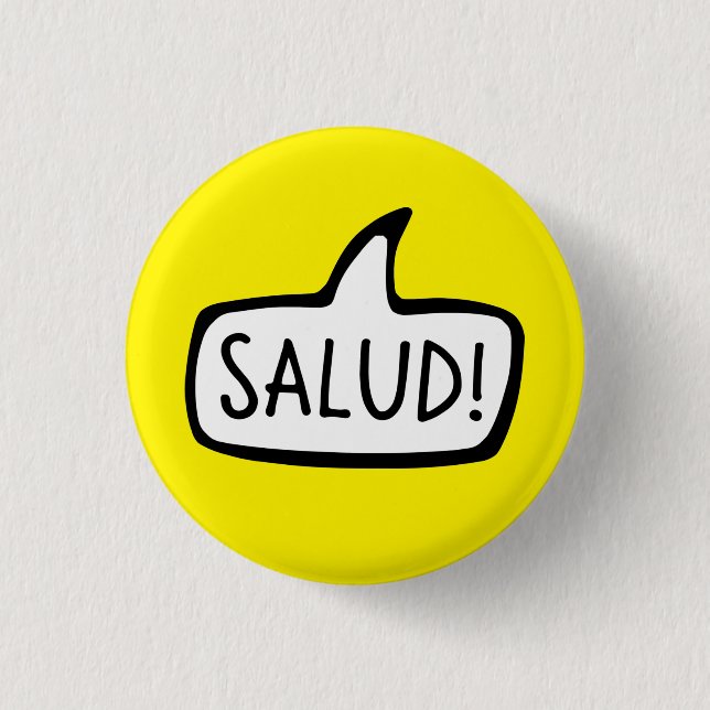 Salud! Breton Greeting Hello, Brittany, Brezhoneg 3 Cm Round Badge (Front)