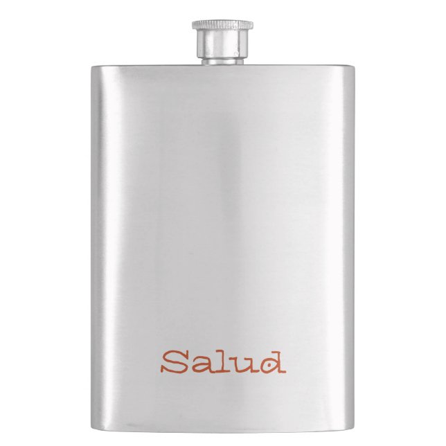 Salud Hip Flask (Front)