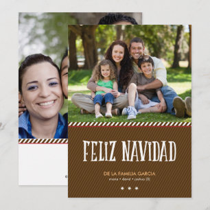 Saludo militar de la Navidad de Brown Holiday Card