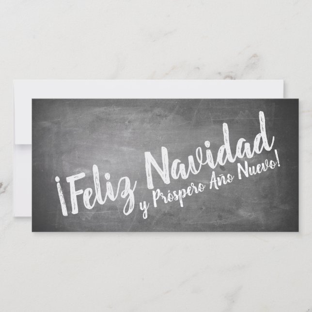 Saludos De Navidad en La Pizarra (Front)