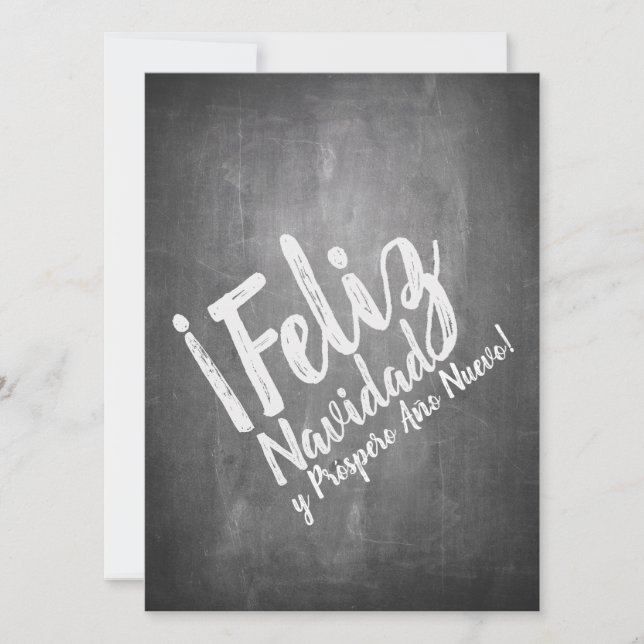 Saludos De Navidad en La Pizarra (Front)