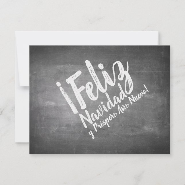 Saludos De Navidad en La Pizarra (Front)