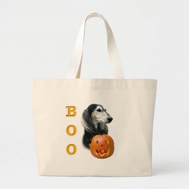 Saluki Boo Large Tote Bag (Front)