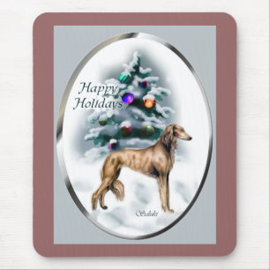 Saluki Christmas Gifts Mouse Mat