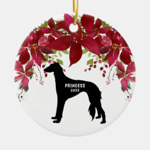 Saluki Christmas Ornament