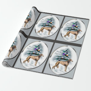 Saluki Christmas Wrapping Paper