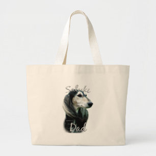 Saluki Dad 2 Large Tote Bag