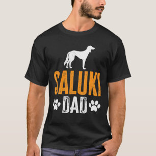 Saluki Dad Gift Dog Daddy Saluki Father Day Gift T-Shirt