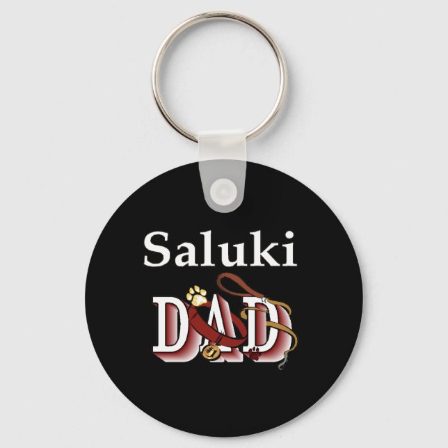 saluki dad Keychain (Front)