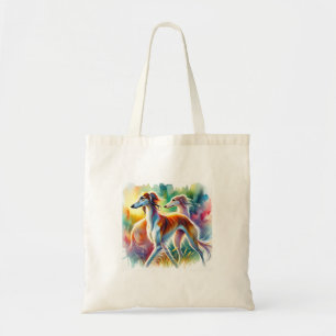 Saluki Dog 090724AREF103 - Watercolor Tote Bag