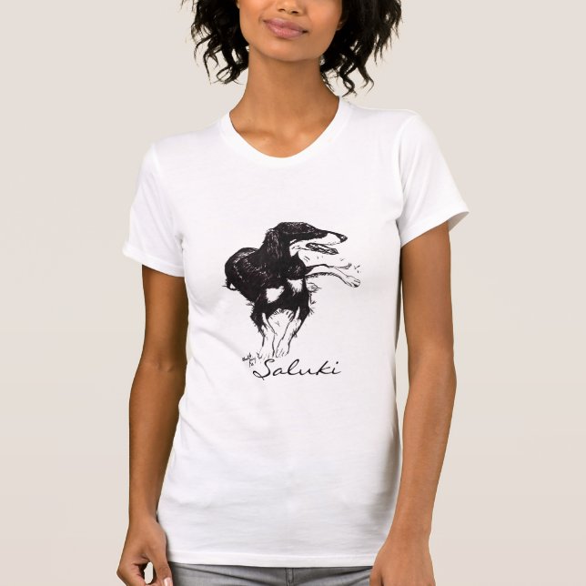 Saluki Dog Art Shirt (Front)