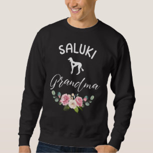 Saluki Dog Grandma Silhouette Mother's Day Sweatshirt