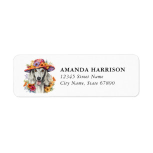 Saluki Dog Return Address Labels