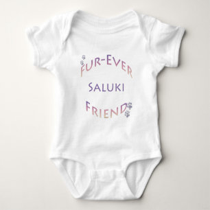 Saluki Furever Friend Baby Bodysuit