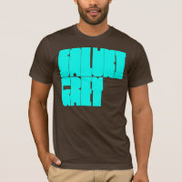 Saluki Grey cyan block letters