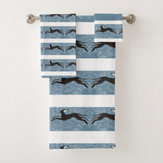 Saluki Greyhound  Bath Towel Set