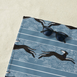 Saluki Greyhound  Beach Towel