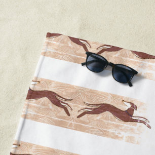 Saluki Greyhound  Beach Towel