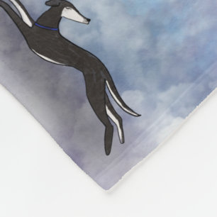 Saluki Greyhound  Fleece Blanket