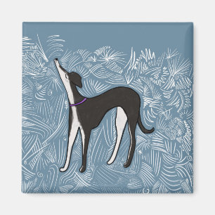 Saluki Greyhound Magnet