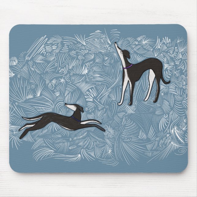 Saluki Greyhound  Mouse Mat (Front)