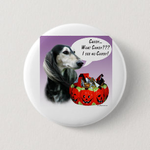 Saluki Halloween Candy 6 Cm Round Badge