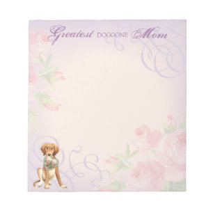 Saluki Heart Mum Notepad