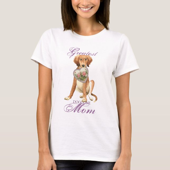 Saluki Heart Mum T-Shirt (Front)