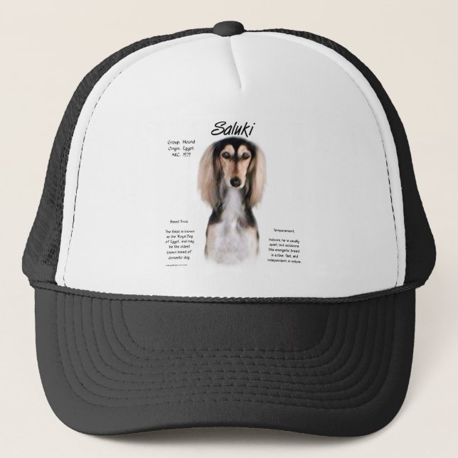 Saluki History Design Trucker Hat (Front)