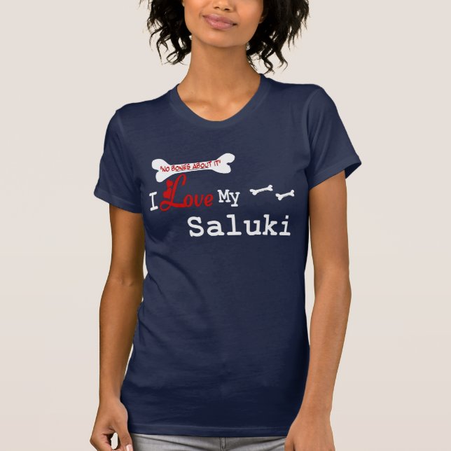 Saluki (I Love) Apparel T-Shirt (Front)