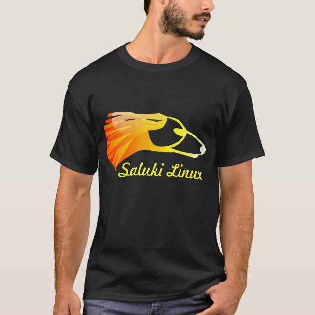 Saluki Linux T-Shirt (Front)