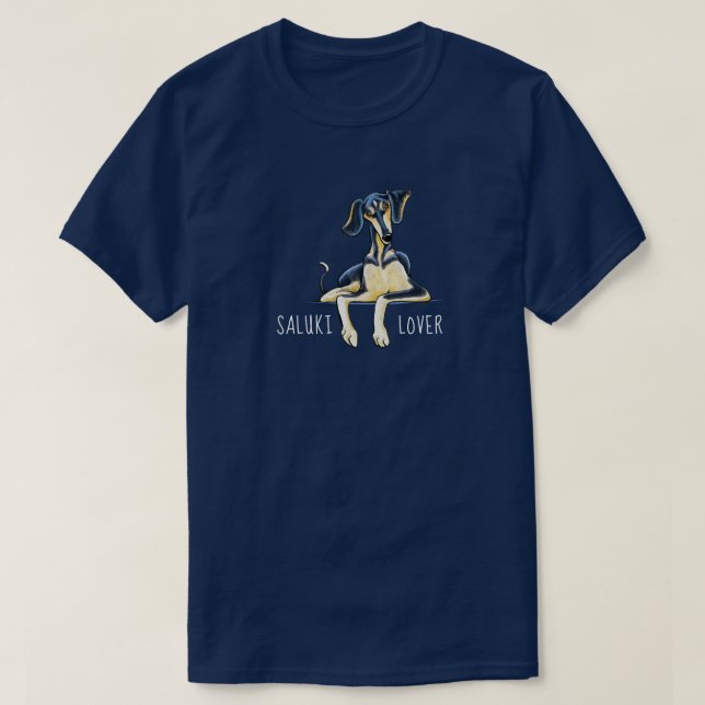 Saluki Lover Personalised T-Shirt (Design Front)