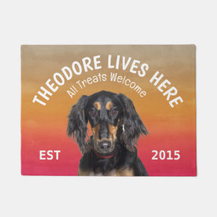 Saluki Personalised Dog Lover Doormat