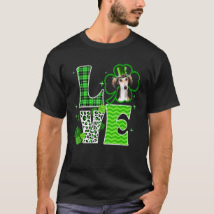 Saluki Shamrock Lucky C Irish St Patricks Day T-Shirt