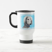 Saluki (Silver) Painting - Cute Original Dog Art